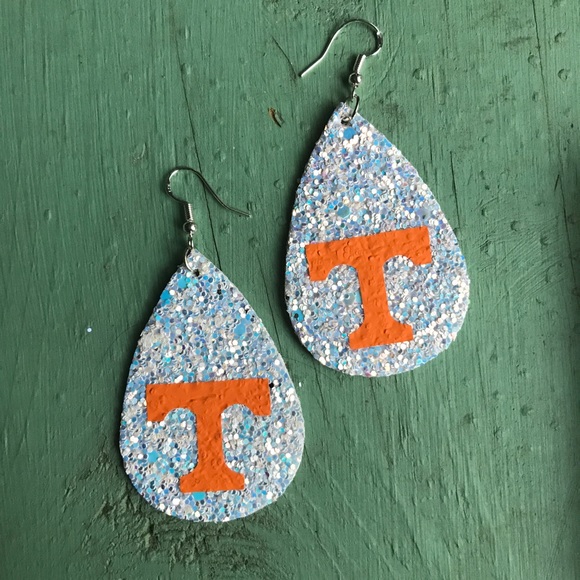 Jewelry Tennessee Vols Faux Leather Glitter Earrings Ut Poshmark